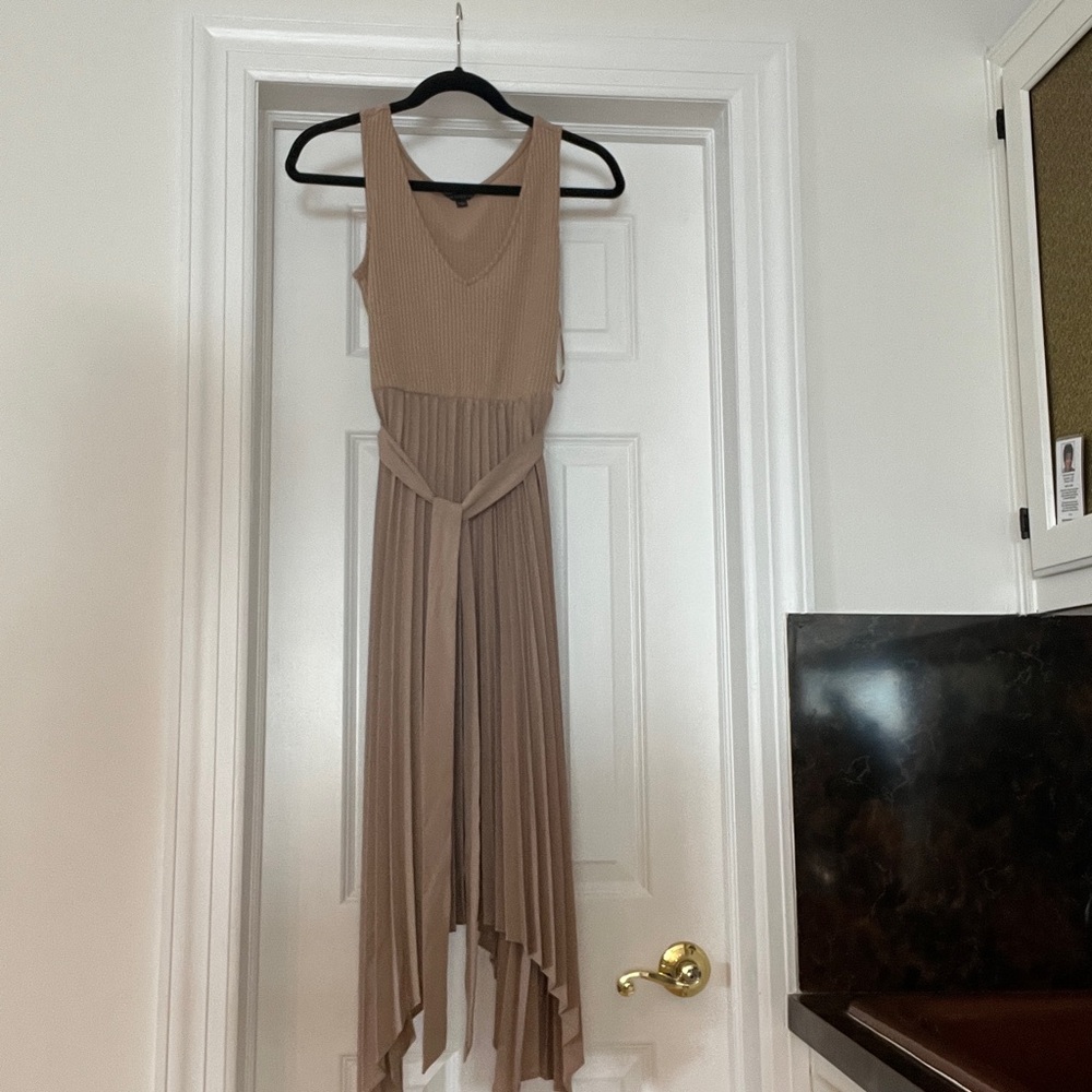 Guess Tan Halter High Low Sundress